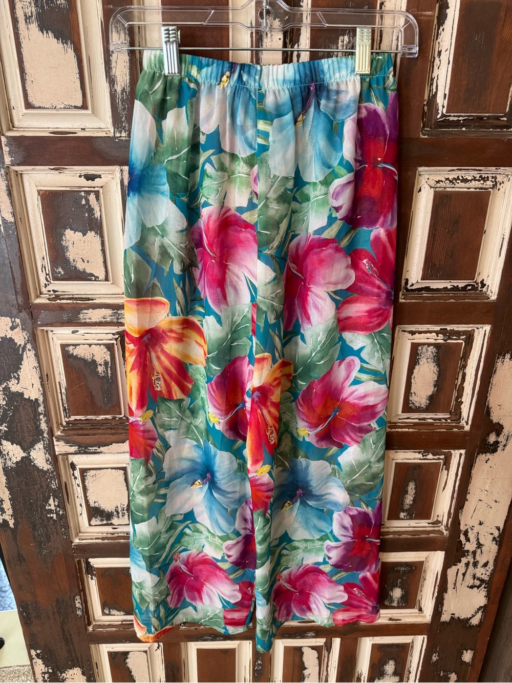 Barbie x Mumu - Malibu Floral sheer tie waist cover up pants - XS - Picture 4 of 9